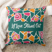 Bold Outline Rose Love - Let love stand out