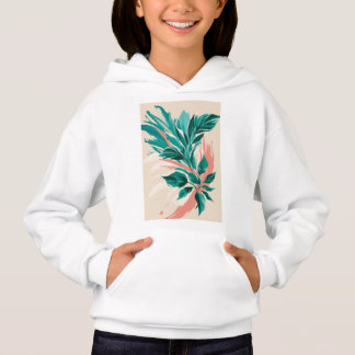 Bold, oversized floral prints hoodie