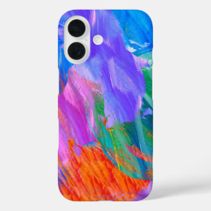 Bold Paint Abstract iPhone 16 Case