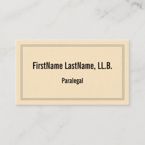 Bold Paralegal Business Card
