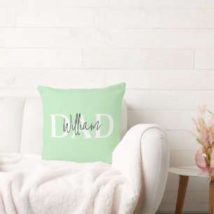 Bold Pastel DAD    Modern Father’s Day Gift Throw Pillow
