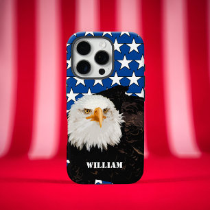 Bold Patriotic Bald Eagle USA Pride Modern America iPhone 16 Pro Case