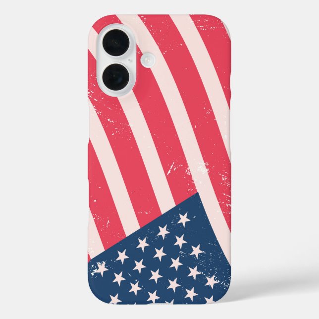 Bold Patriotic Flag Close-Up Case-Mate iPhone Case (Back)