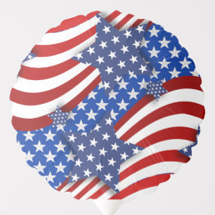 Bold Patriotic Stars & Stripes Balloon