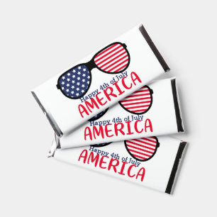 Bold Patriotic Sunglasses – A Festive 4th of July Hershey Bar Favors