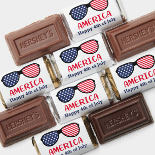 Bold Patriotic Sunglasses – A Festive 4th of July Hershey's Miniatures