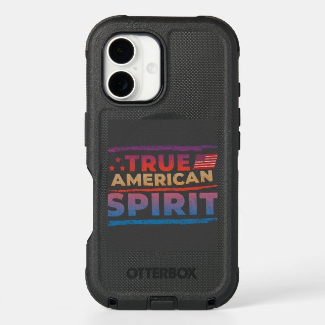 Bold Patriotism: The True American iPhone 16 Case (Back)