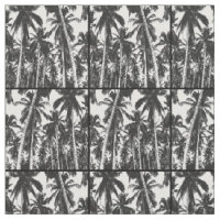 Bold Pattern of Tropical Palm Trees Fabric
