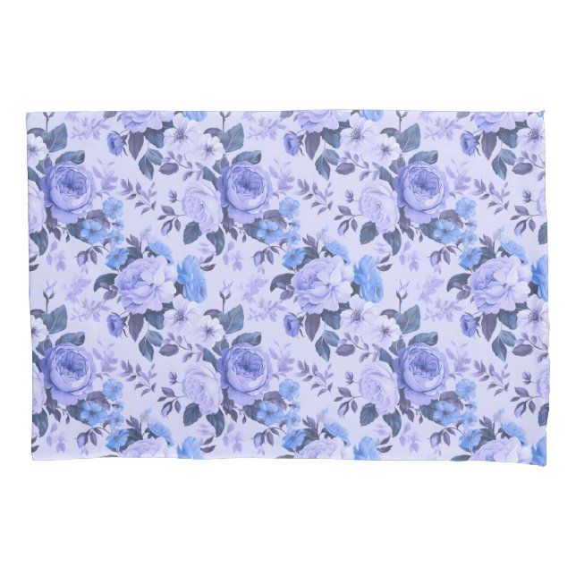 Bold periwinkle statement color pillow case (Front)