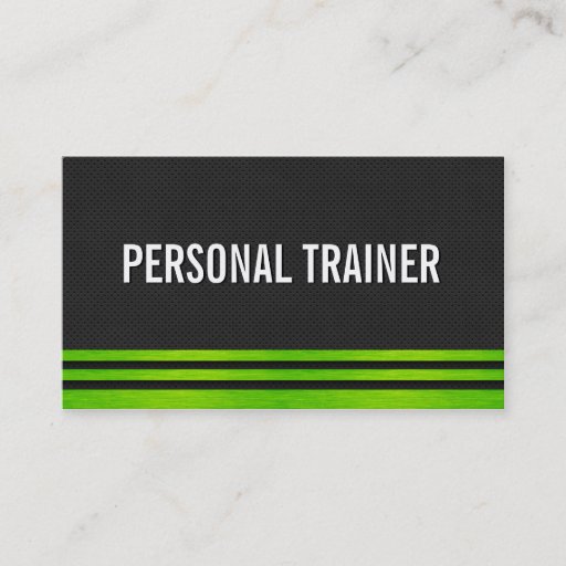 Customizable Bold Personal Trainer Fitness Business Cards
