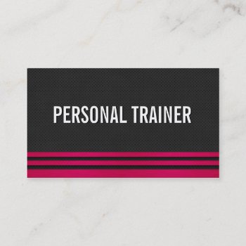 Bold Personal Trainer Fitness Business Cards by rheasdesigns at Zazzle