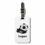 Bold Personalized Soccer Luggage Tag