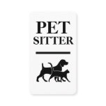 Bold Pet Sitter Business Cards Bold Pet Sitter Business Cards
