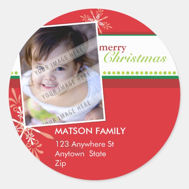 BOLD PHOTO ADDRESS LABELS :: brightlyflaked 5 (Front)