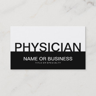 bold PHYSICIAN Business Card