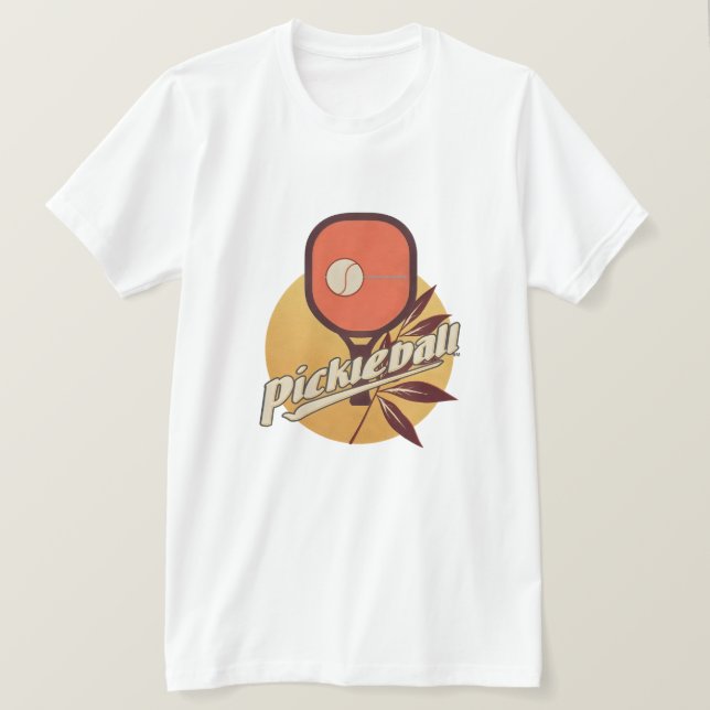 Bold Pickleball Graphic Shirt | Modern Sport Typog (Design Front)