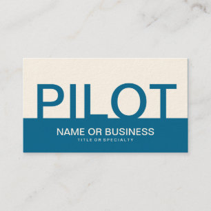 bold PILOT (color customizable) Business Card