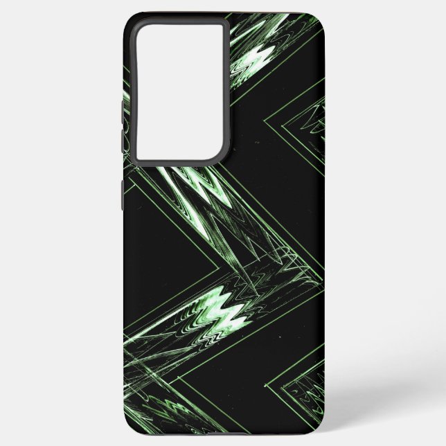 Bold Pine Green Pattern Samsung Galaxy Case (Back)