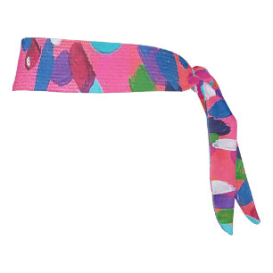 Bold Pink Abstract Tie Headband