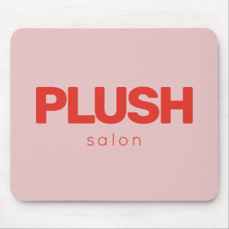 Bold Pink and Red Modern Business Personalized Mouse Pad