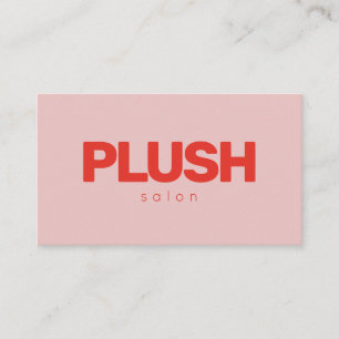 Bold Pink and Red Modern Personalized Business Card