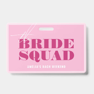 Bold Pink Bachelorette Buy The Bride A Drink Badge