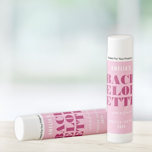 Bold Pink Bachelorette Weekend