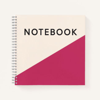 Bold Pink Diagonal Notebook