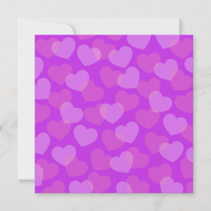 Bold Pink Hearts Greeting Card