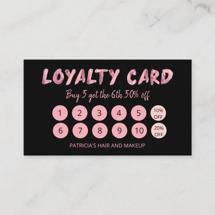 Bold Pink Makeup Artist Hair Salon 10 Loyalty Card | Zazzle Bold Pink Makeup Artist Hair Salon 10 Loyalty Card | Zazzle
