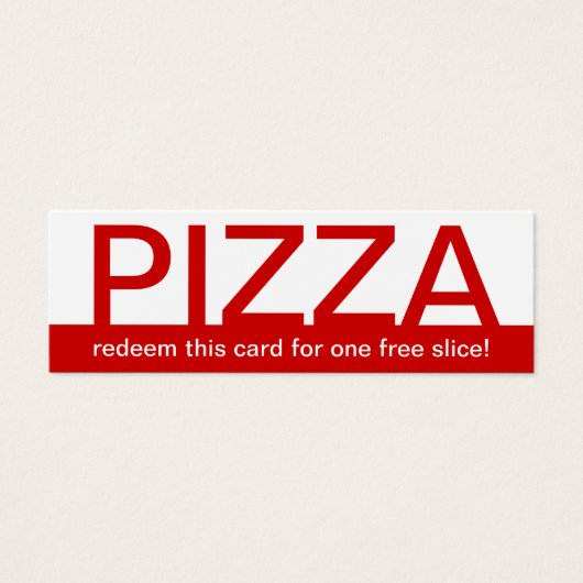 bold PIZZA coupon (Front)