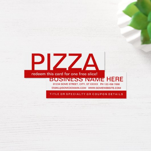 bold PIZZA coupon (Desk)