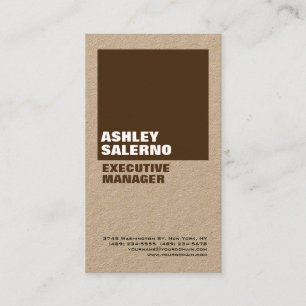 Bold Plain Professional Minimalist Custom Modern Business Card