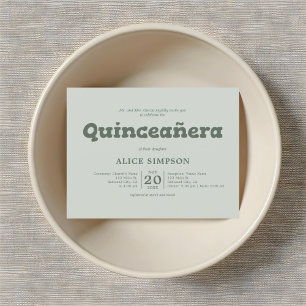 Bold Playful Quinceanera Postcard