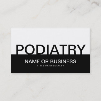 bold PODIATRY Business Card