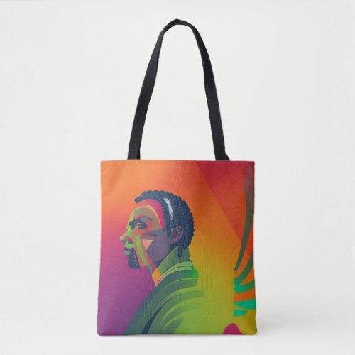 Bold Pop Art  African American Man With Locs Tote Bag
