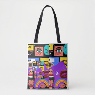 Bold Pop Art | Retro Comic Style mug Tote Bag