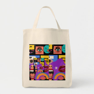 Bold Pop Art | Retro Comic Style mug Tote Bag