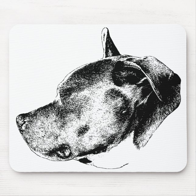 bold presence pitbull mouse pad (Front)