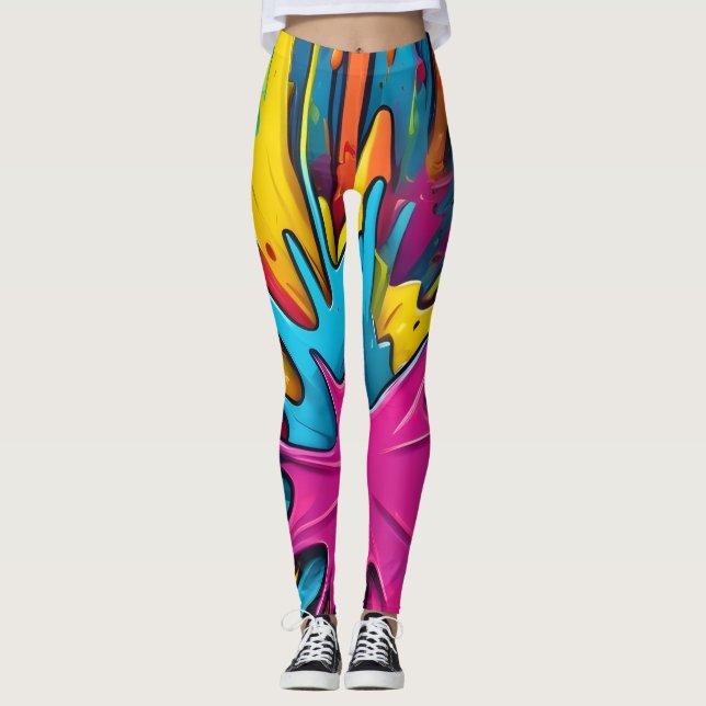 Bold Prints, Soft Fits – Leggings on Sale Now! (Front)