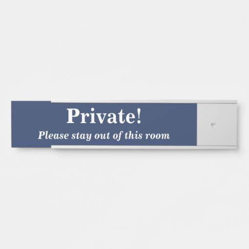 Bold "Private!" Door Sign | Zazzle