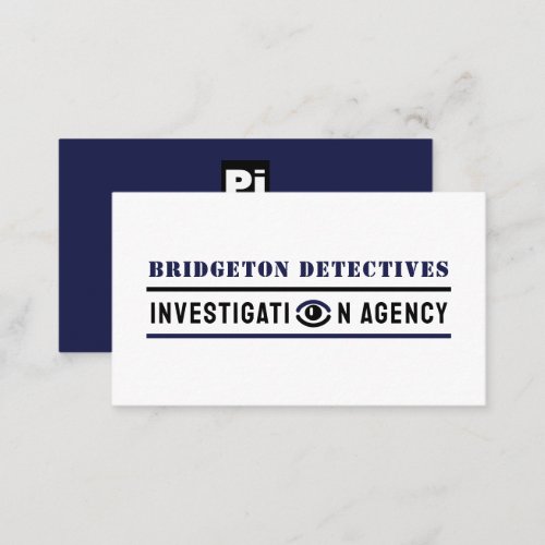 Bold Private Eye Private Detective Investigator Business Card