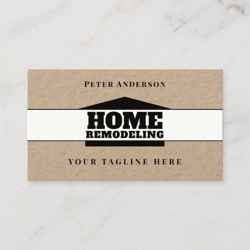 Bold professional home inspired  business card