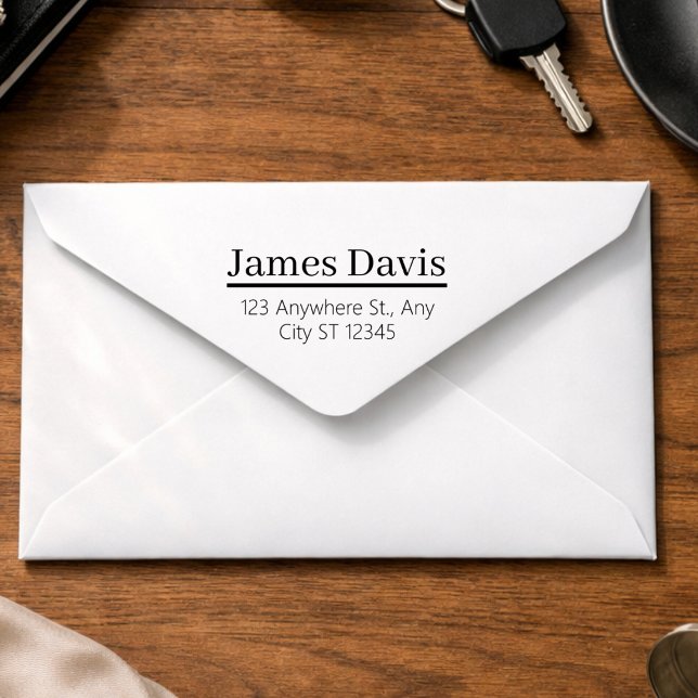 Bold Professional Serif Address Stamp (Creator Uploaded)