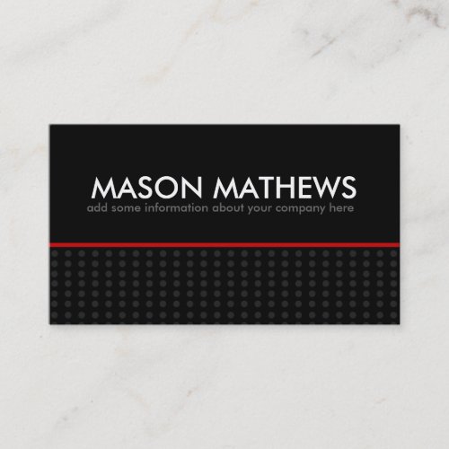 Bold Profile Card Business Cards
