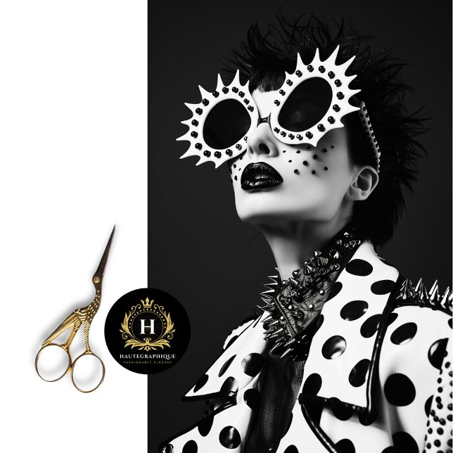 Bold Punk Rock Star Spiked Sunglasses Decoupage Tissue Paper (Creator Uploaded)