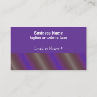 Bold Purple and Gray Diagonal Stripe Business Card