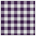 Bold Purple and White Gingham Plaid Fabric