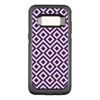 Bold Purple and White Meander OtterBox Commuter Samsung Galaxy S8 Case