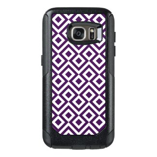 Bold Purple and White Meander OtterBox Samsung Galaxy S7 Case